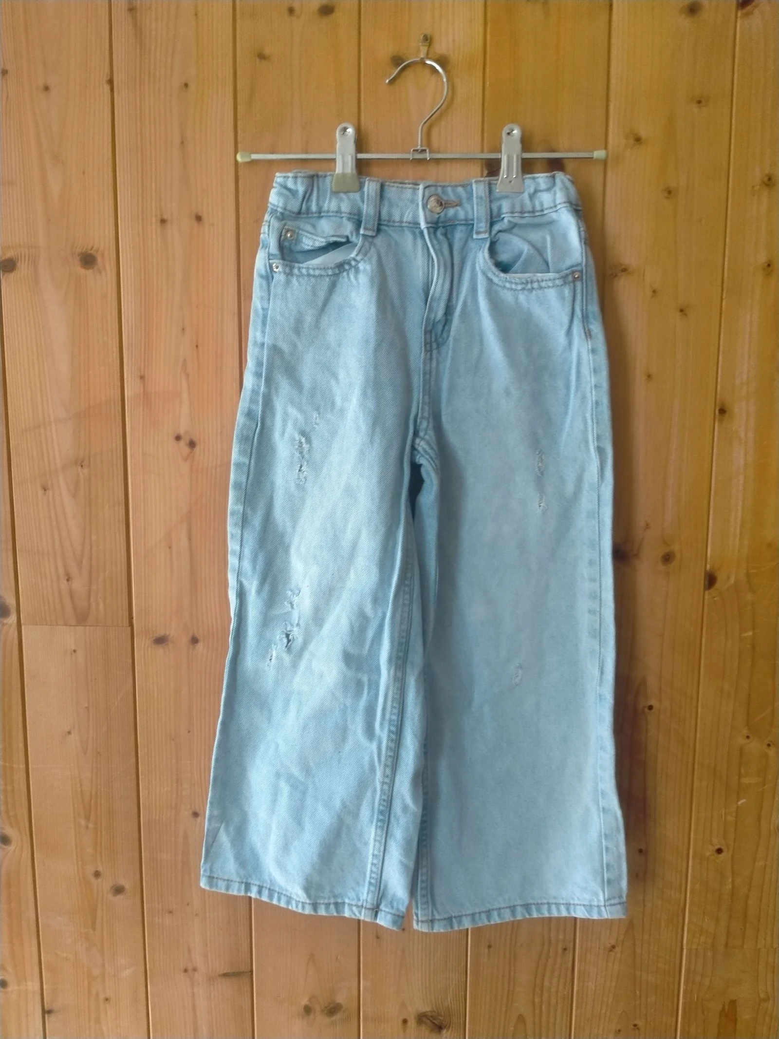 Jean large fille Kiabi 6 ans Denim bleu clair tendance